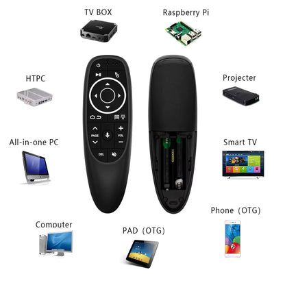 2.4G Fly Air Mouse G10S PRO Voice Remote Control 2.4G Wireless Backlit Gyroscope IR Learning for Android TV Box H96 Max X3