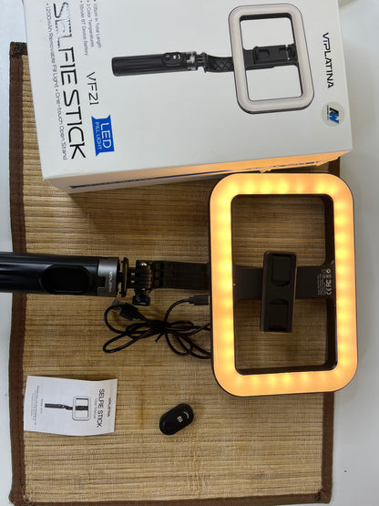 Ring light selfie stick