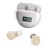 Smart Noise-Canceling Behind-the-Ear Hearing Aid with Magnetic Charging Case for International Market