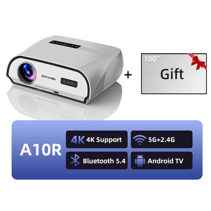 A10R 3500ANSI 1920 * 1080P Full HD 4K Projector Smart Android Auto Focus Outdoor Home Cinema Projectors for Movies Video
