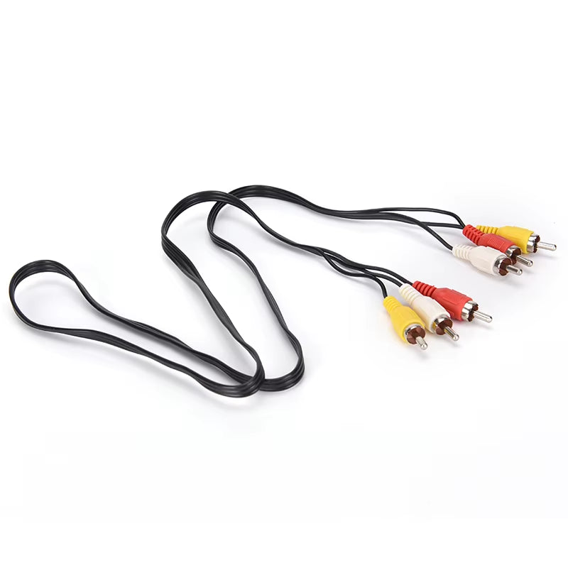 1M for TCL TV Red White and Yellow Female Male Cable Video Component AV Adapter Cable