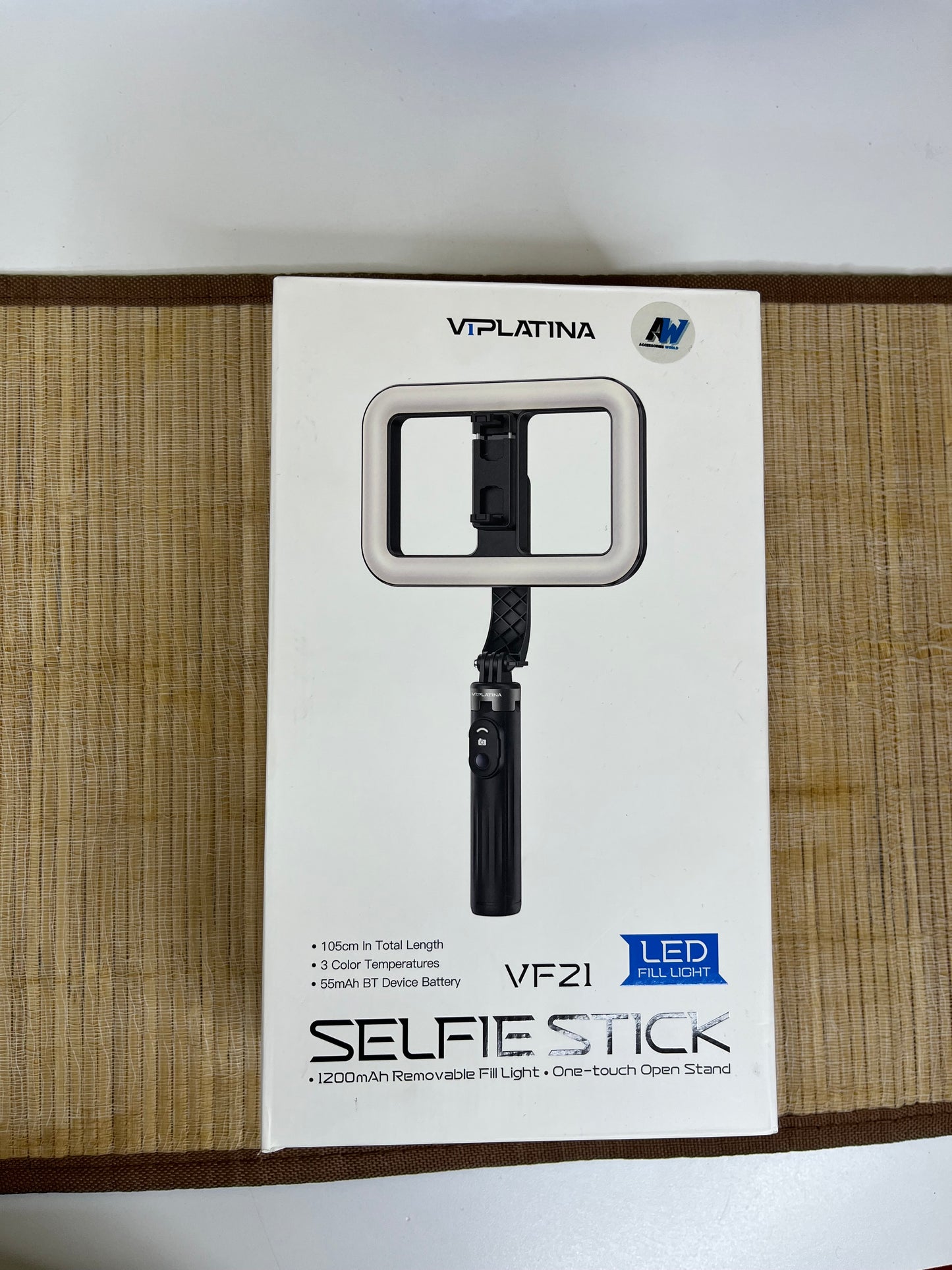 Ring light selfie stick portable