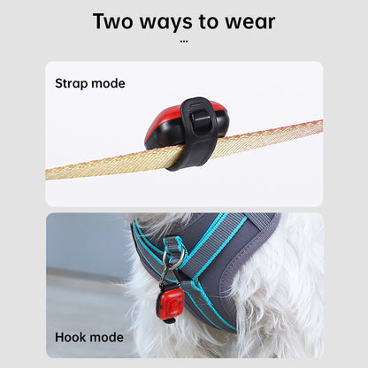 USB Rechargeable 3-Mode LED Pet Safety Light - Glowing Collar for Dogs and Cats