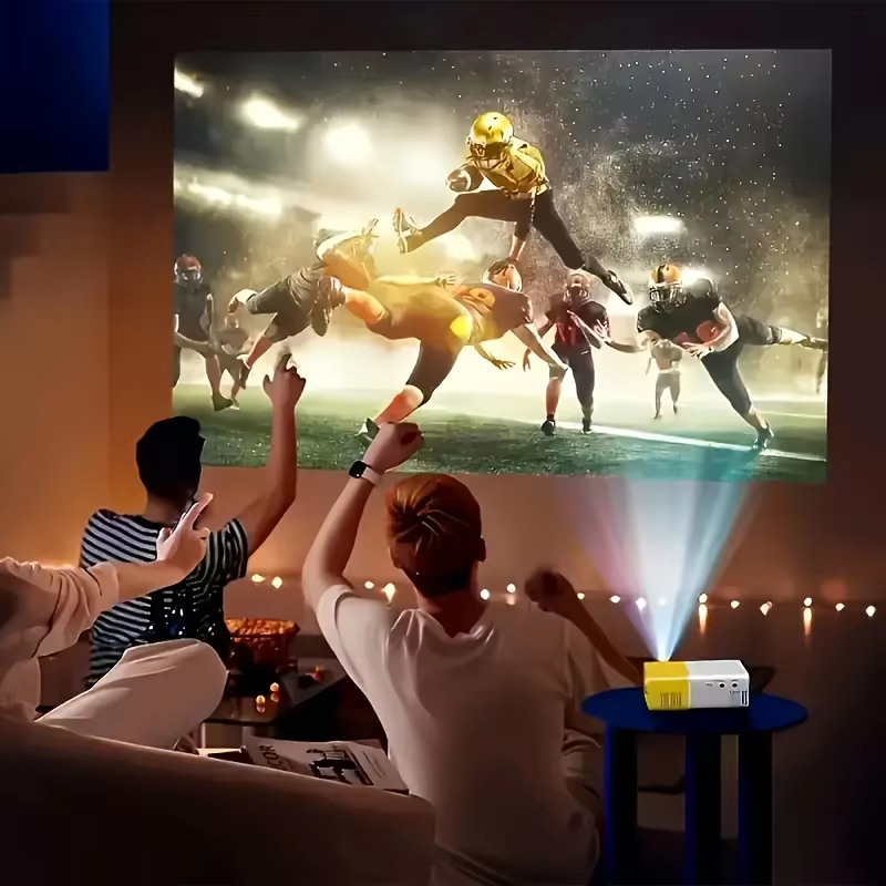 Native HD Mini Projector Portable Home Theater Projectors Supports HDMI USB Connection